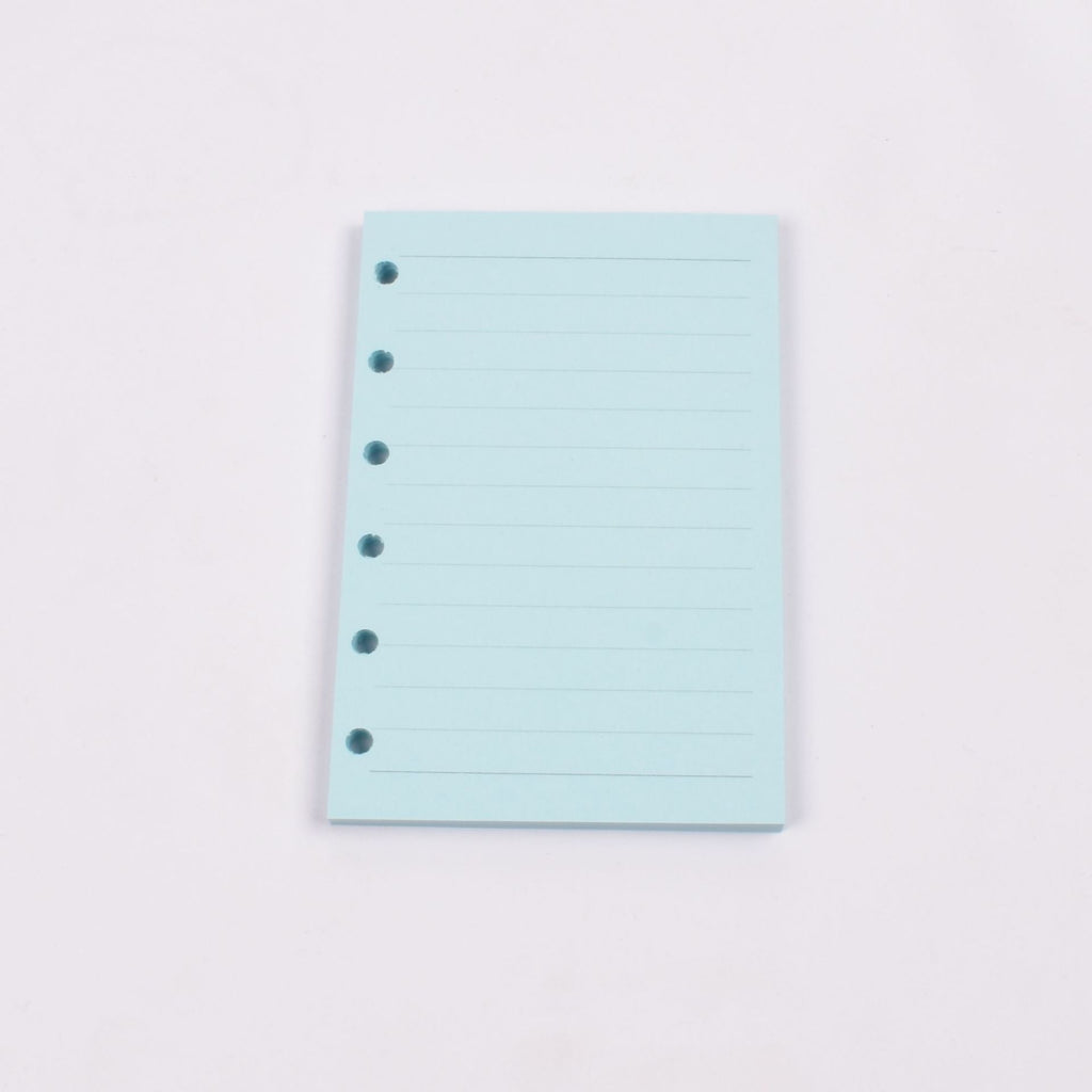 A7 6-Hole Refill Paper, Macaron Color Blank & Lined Inserts for A7 6 Ring Binder Journal